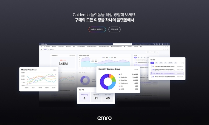 엠로는 홈페이지를 전면 리뉴얼 오픈했다.