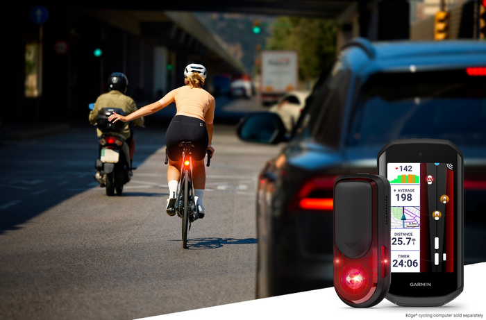 가민, 후방 레이더·테일라이트 '바리아 리어뷰 820' 출시