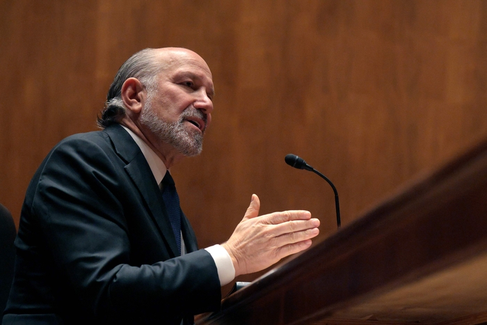 청문회에서 발언하는 하워드 러트닉 미국 상무장관. 사진=AP 연합뉴스