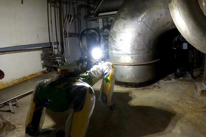 '스팟'이 현장 점검하는 모습 / 셀라필드