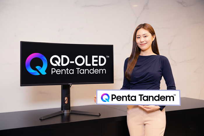 삼성디스플레이 5스택 QD-OLED 브랜드 '펜타 탠덤'. 〈사진 삼성디스플레이 제공〉