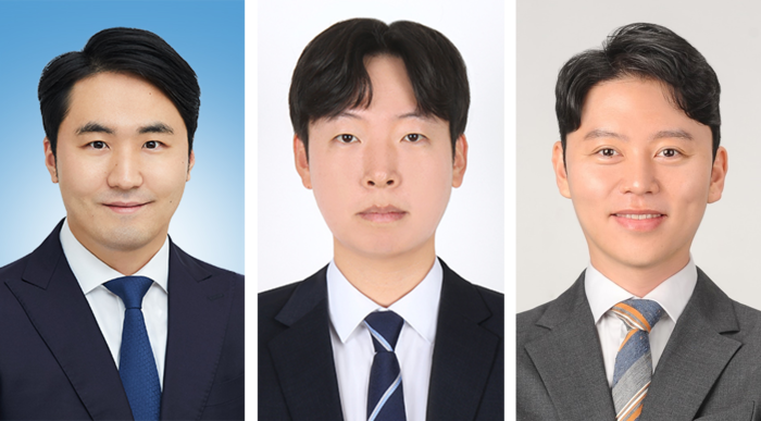 (왼쪽부터) 성균관대 에너지과학과 김종순 교수 (교신저자), 안진호 박사 (주저자), 포항공과대학교 홍지현 교수 (교신저자)(사진=성균관대)