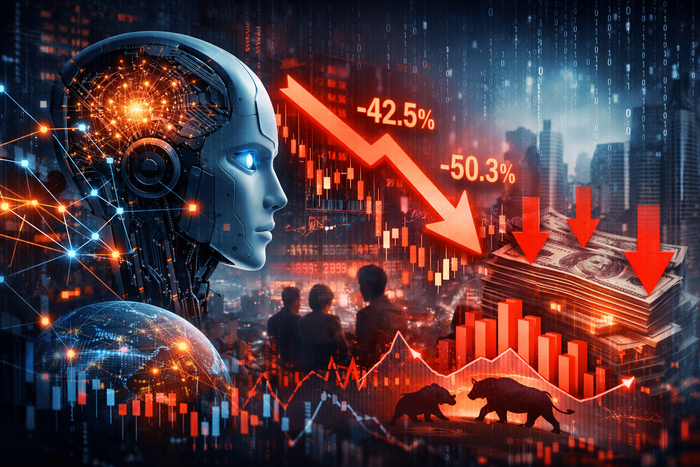 'AI 리스크'가 실적콜 장악…위험군 종목 40~50% 급락