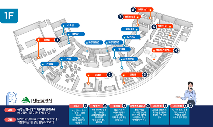 AI 테크포트 내부 공간