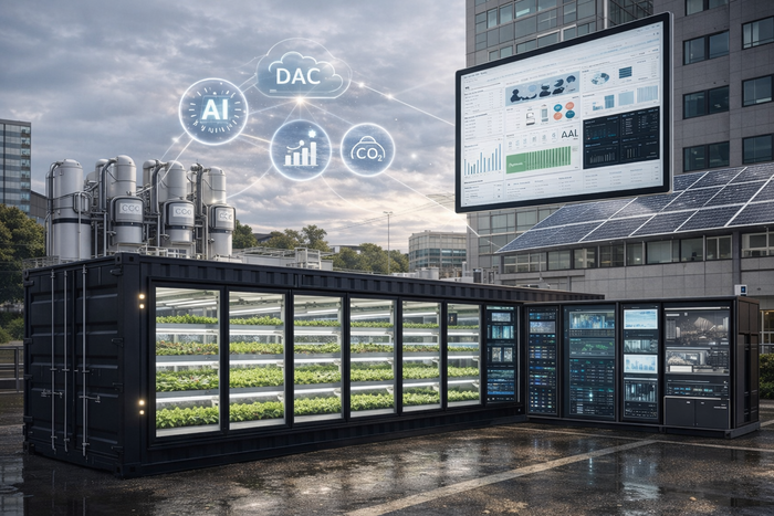 파미의 국내 최초 약용작물 AI 스마트팜 OS 'AXON'의 이미지.