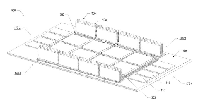 인텔의 '복수의 다이 대 다이(Die-to-Die) 상호연결 구조를 갖는 패키지 기판을 포함하는 마이크로 전자 어셈블리' 특허 도면