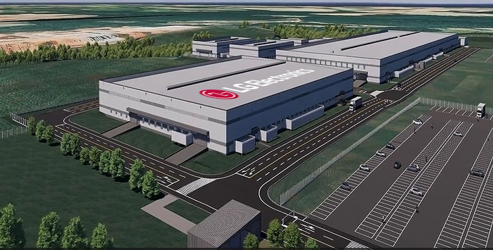 브라질 파라나주에 연내 가동을 목표로 건설 중인 LG전자 신규 생산 공장 조감도