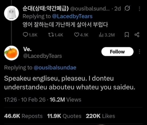 한국과 동남아 K팝 팬들간 갈등이 확산되고 있다. 사진==틱톡 '@keo_bm' 캡처