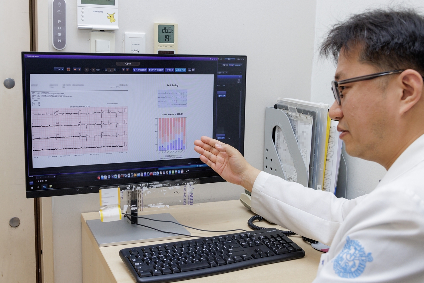 응급실에서 심전도 이미지를 기반으로 심장질환 환자 위험도를 파악하는 AI 소프트웨어 ECG Buddy.