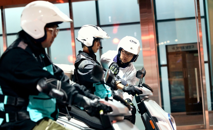 배민라이더스쿨 교육생들이 하남 배민라이더스쿨에서 교육을 받는 모습.  〈자료 우아한청년들〉