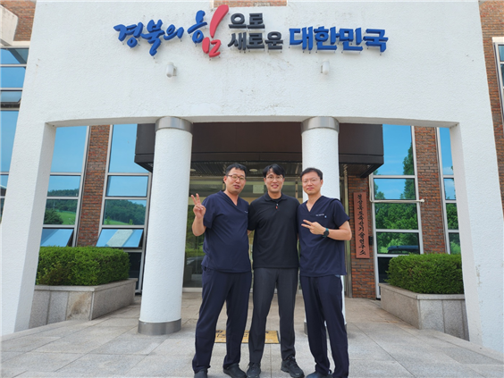 우수 한우 개량 연구진.,