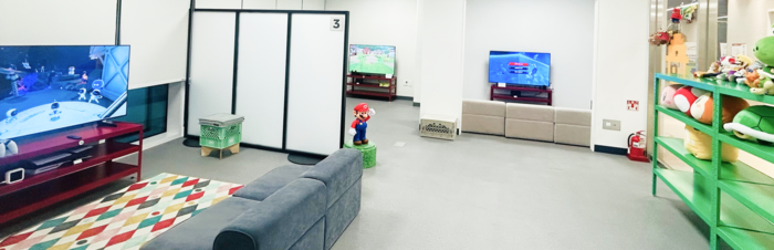 경기도서관 지하 1층에 있는 게임플레이존 / 경기도서관