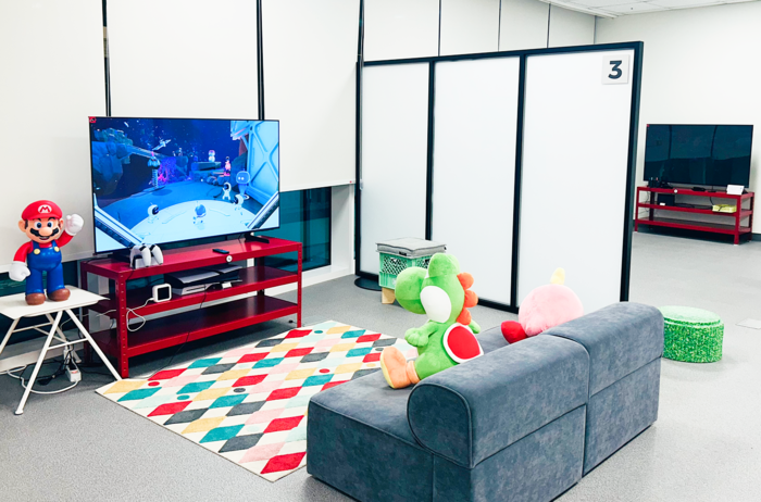 경기도서관 지하 1층에 있는 게임플레이존 / 경기도서관