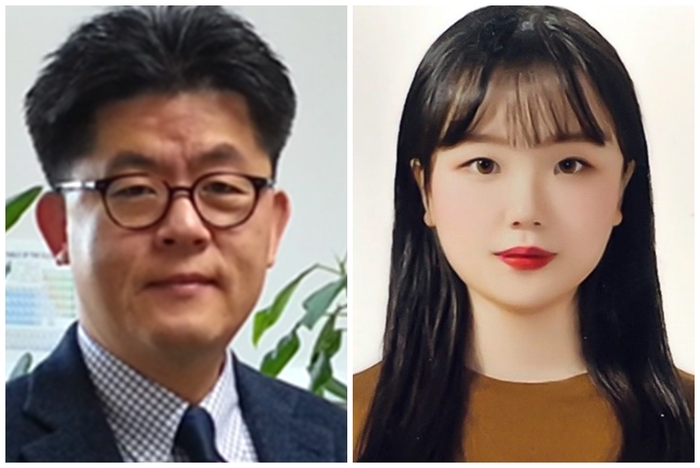 단국대 이용걸 화학공학과 교수와 전은서 제1저자 석사생.