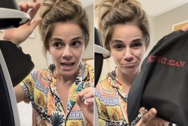 한 인플루언서가 호텔 커피 머신에 속옷을 넣고 세탁하는 방법을 소개해 논란이 됐다. 사진=틱톡 캡처