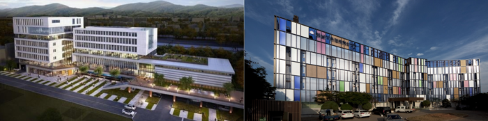 광주창조경제혁신센터(왼쪽)와 전남창조경제혁신센터.