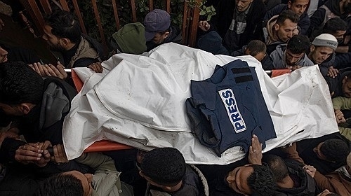 가자지구에서 이스라엘 공격으로 사망한 기자. 사진=연합뉴스