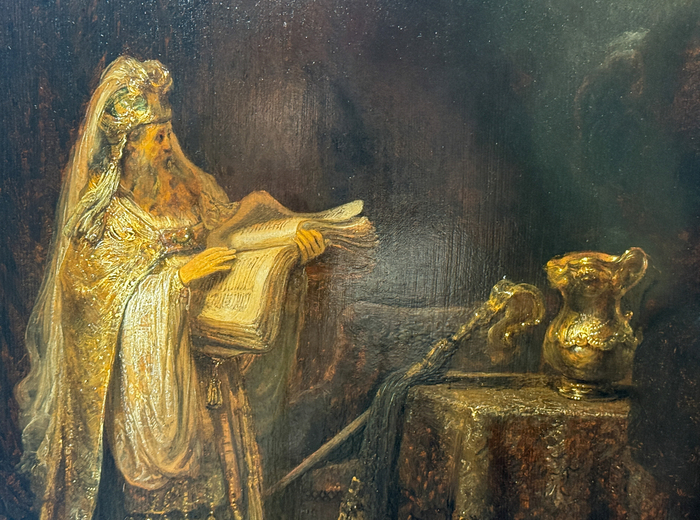 렘브란트의 1633년작 '성전에서 스가랴를 보는 환상'. 사진=로이터 연합뉴스