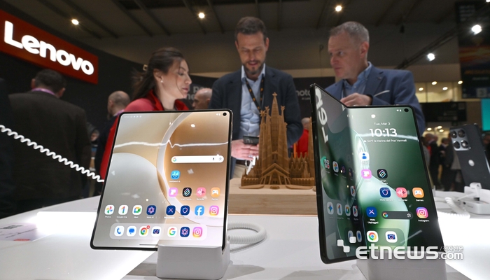 [포토] 레노버의 폴더블 스마트폰