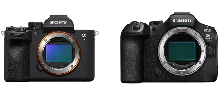 소니 알파 A7 V(사진좌측)과 캐논 EOS R6 Mark III. 〈자료 커넥트웨이브〉