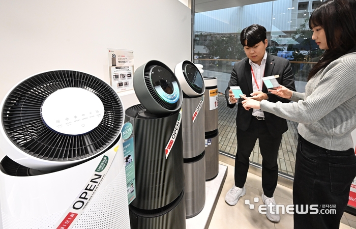 [포토] 봄철 필수품이 된 공기청정기