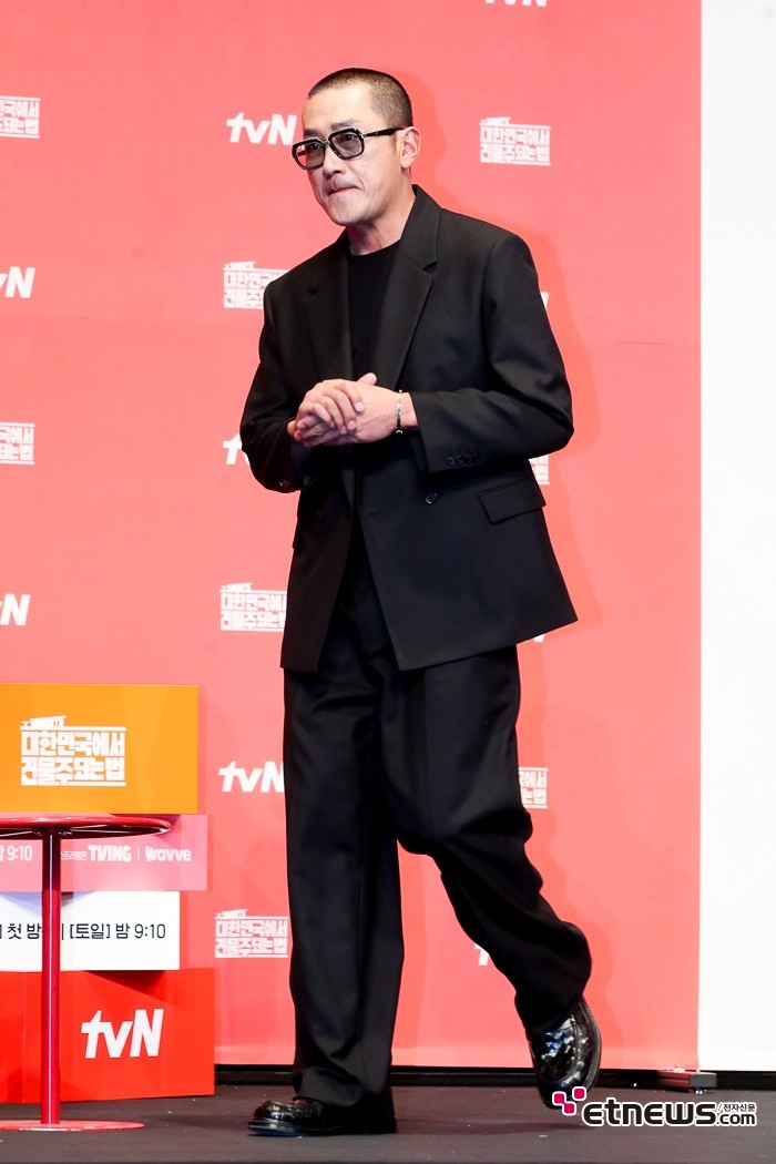 [ET포토] 하정우, '이번 작품은 성공한다는 의지'