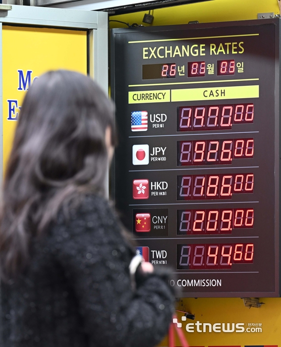 [포토] 1500원 가까이 오른 달러 환율