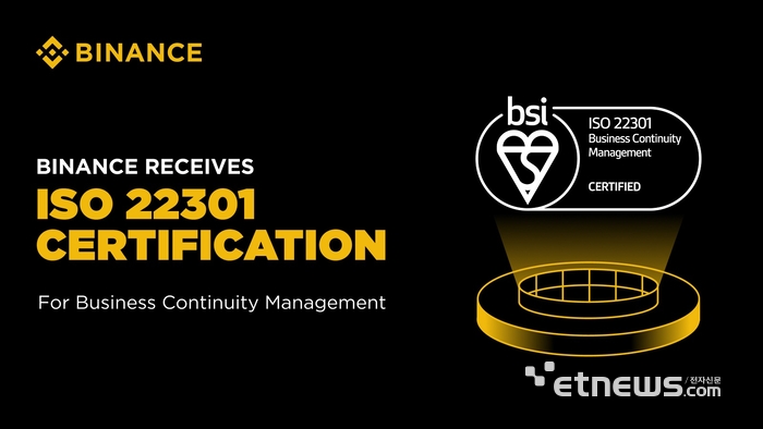 바이낸스, ISO 22301 인증 획득 - 뉴스 썸네일 이미지