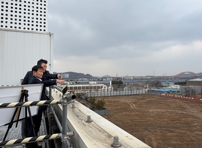 양사 경영진 현장 답사 모습. 사진 출처 : 한국남동발전