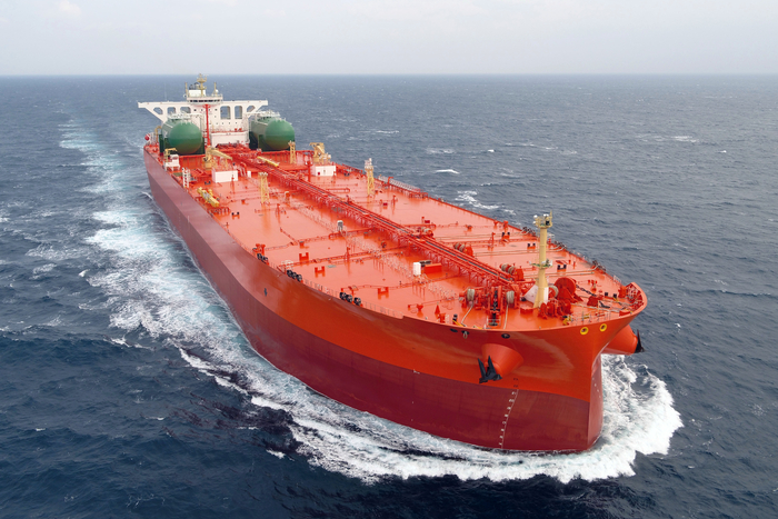 삼성중공업이 건조한 초대형 원유 운반선. 삼성중공업