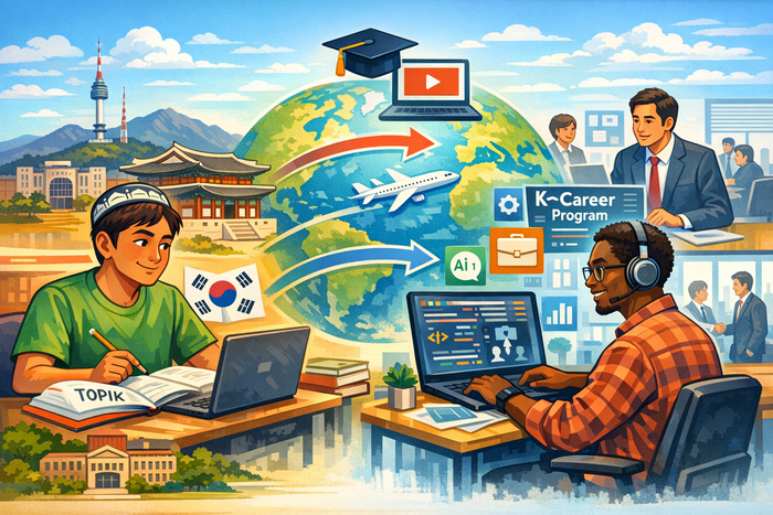 국내 성인교육 플랫폼이 해외 유학생을 새로운 학습자로 끌어들이며 사업 영역을 확장하고 있다. (사진=챗GPT 생성이미지)