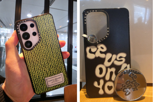 케이스티파이 '임팩트 마그네틱 케이스'. 케이스에 부착된 마그네틱을 활용해 그립톡, 충전 등을 할 수 있다.