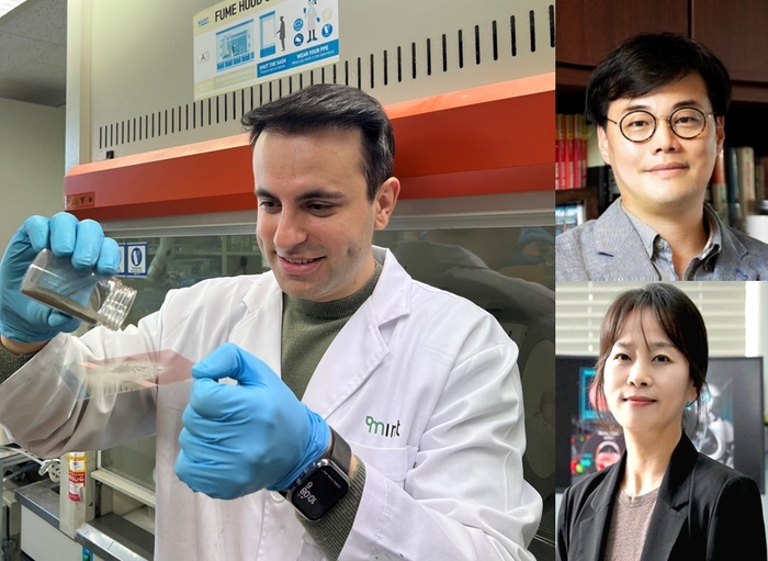 연구진. 굴 오스만 박사(왼쪽), 박인규 석좌교수(위), 김혜진 박사(아래)