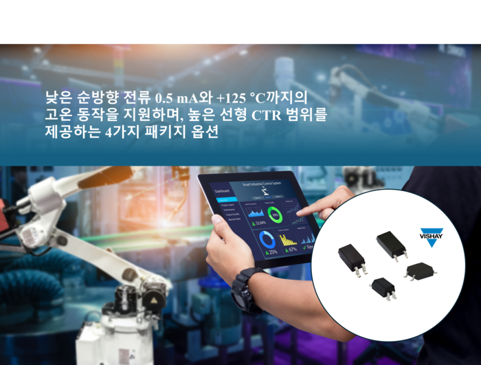 Vishay, 고정확도·고효율 포토트랜지스터 옵토커플러 'VOx619A' 시리즈 출시