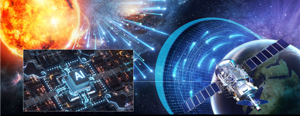 우주항공용 AI 뉴로모픽 반도체 활용모식도. (과기정통부 제공)