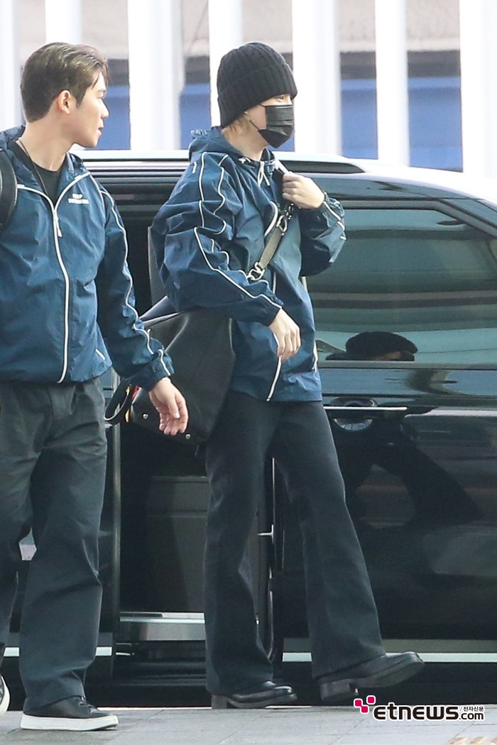 [ET포토] BTS 지민, '아침 햇살 맞으며'