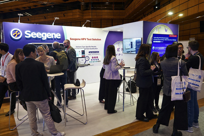 씨젠은 지난 18일부터 21일(이상 현지시간)까지 나흘간 오스트리아 비엔나에서 열린 유럽 생식기 감염·종양학회 '유로진 2026'에서 인간유두종바이러스(HPV) 개별 유전형 기반 자궁경부암 선별검사의 임상적 가치와 적용 방향을 공유했다.(사진=씨젠)