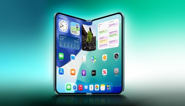 폴더블 아이폰 렌더링. 사진=맥루머스