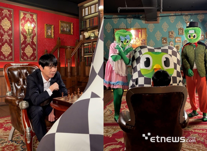 이세돌과 체스 한 판? 듀오링고 체스, 친구간 PvP 기능 도입…이세돌 컬래버 영상 공개