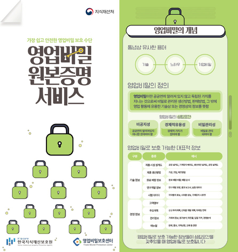 지식재산처, 영업비밀 원본증명서 전자·영문 발급