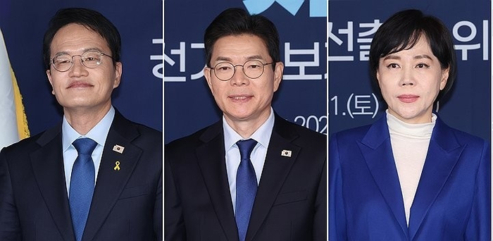 왼쪽부터 박주민·정원오·전현희 (사진=연합뉴스)