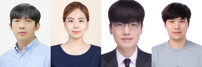 왼쪽부터 김진수 DGIST교수, 김민경·유태균·장성빈 연구원