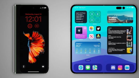 폴더블 아이폰 렌더링. 사진=애플 인사이더