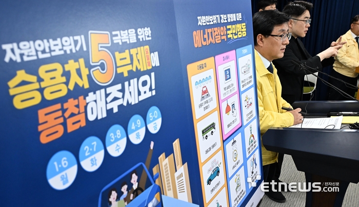 [포토] '승용차 5부제에 동참해주세요'