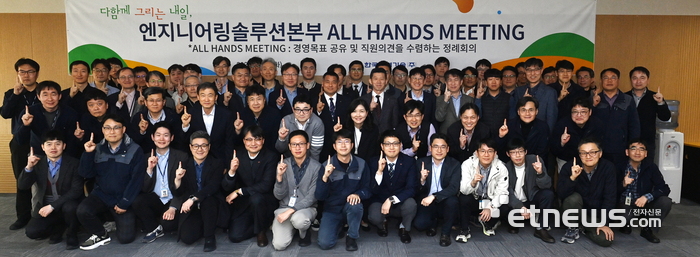 한전기술이 24일 엔지니어링솔루션본부 첫 기획회의를 열었다.