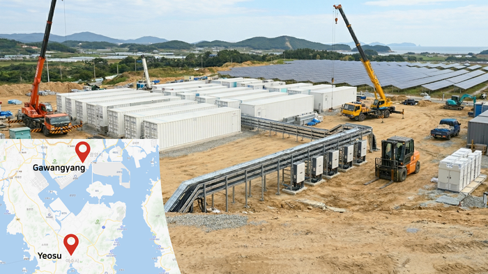 비에이에너지의 한전 여수·광양산단 ㎿급 BESS 프로젝트 수주 이미지.