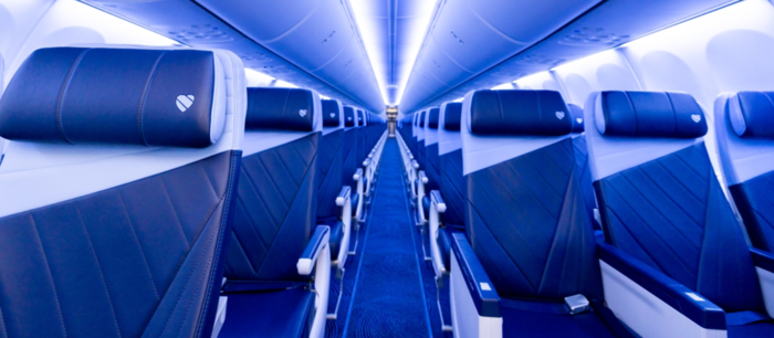 사우스웨스트항공 여객기 좌석. 사진=사우스웨스트항공