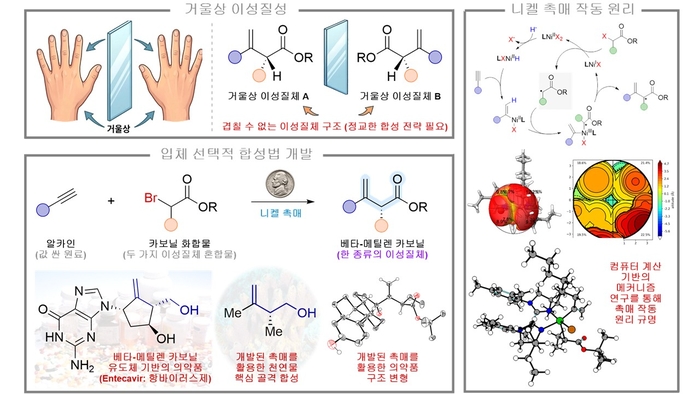 니켈 촉매 설계를 통한 입체 선택적 합성법 개발 및 컴퓨터 계산을 통한 메커니즘 규명