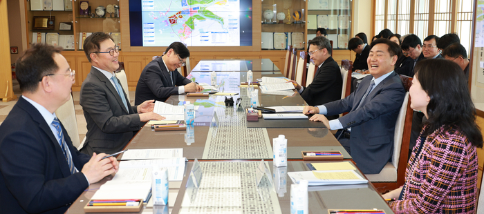 현대자동차그룹 새만금 투자 협약 이행 점검회의.