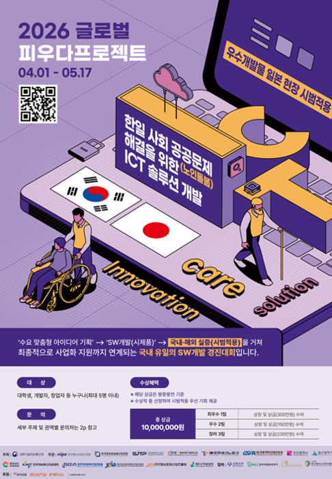 전국 ICT이노베이션스퀘어, 한·일 사회공공문제 해결할 글로벌 SW개발 경진대회 개최